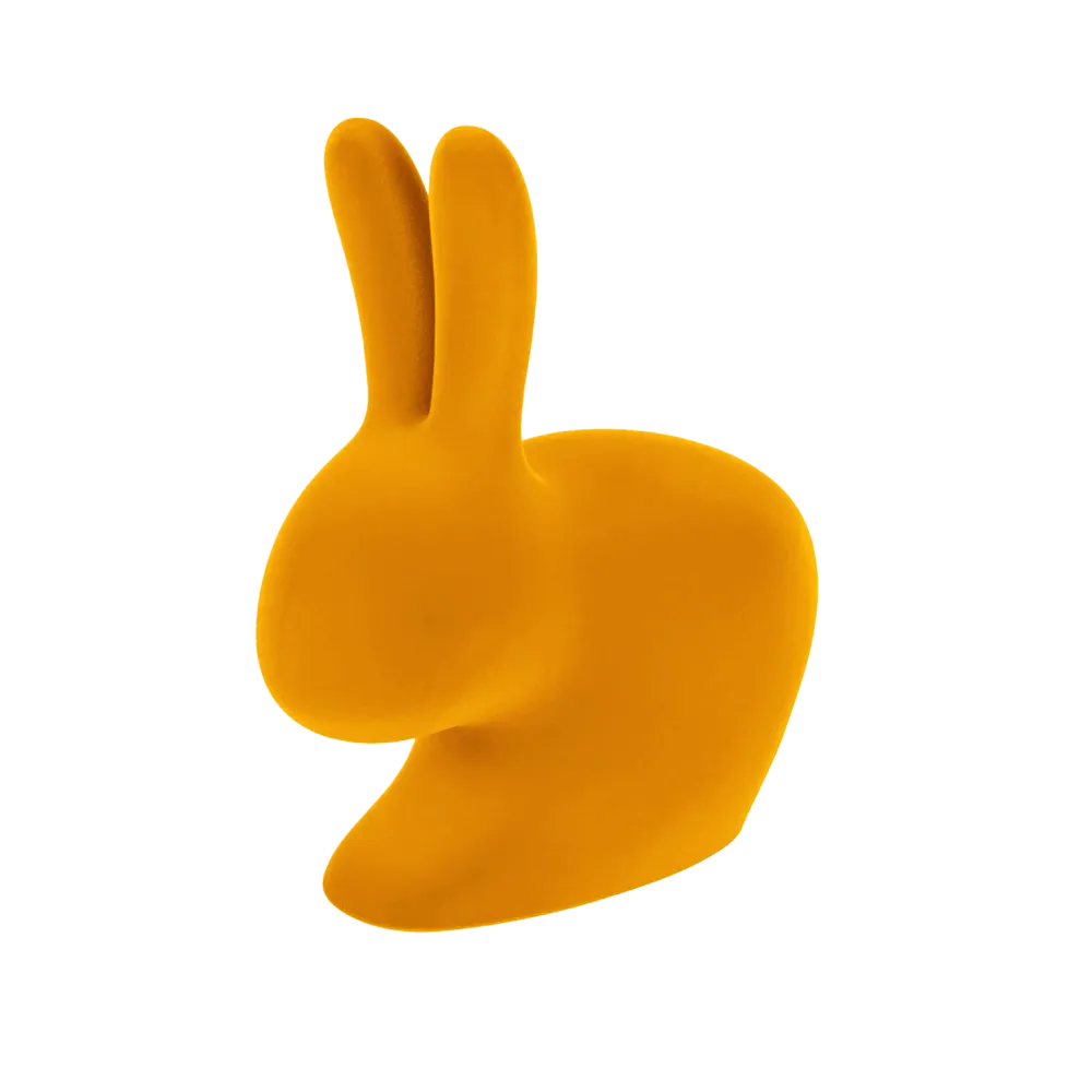 Křeslo BABY RABBIT VELVET žluté