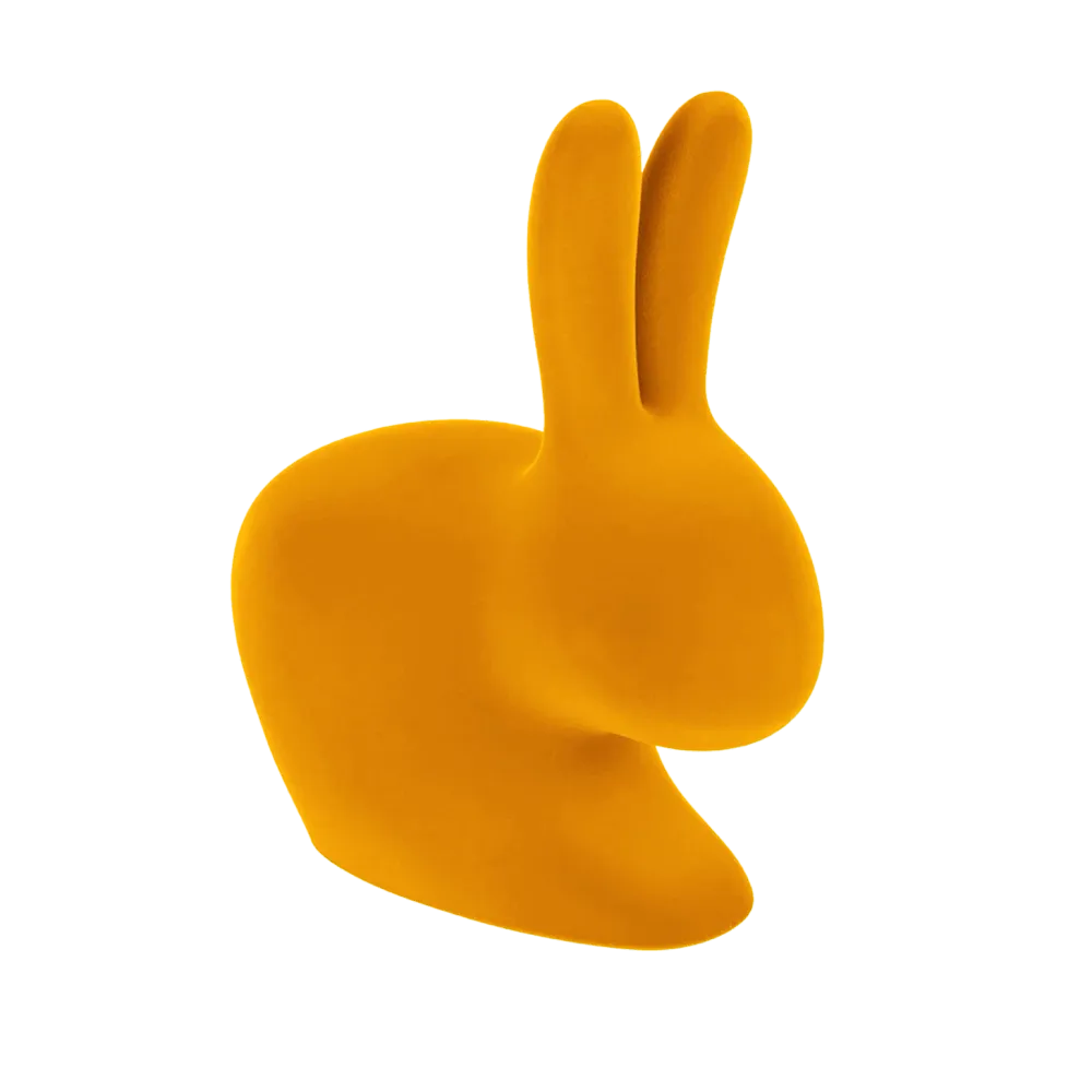 Křeslo BABY RABBIT VELVET žluté