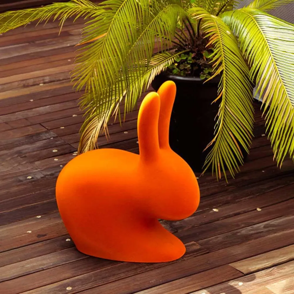 Křeslo BABY RABBIT VELVET oranžové