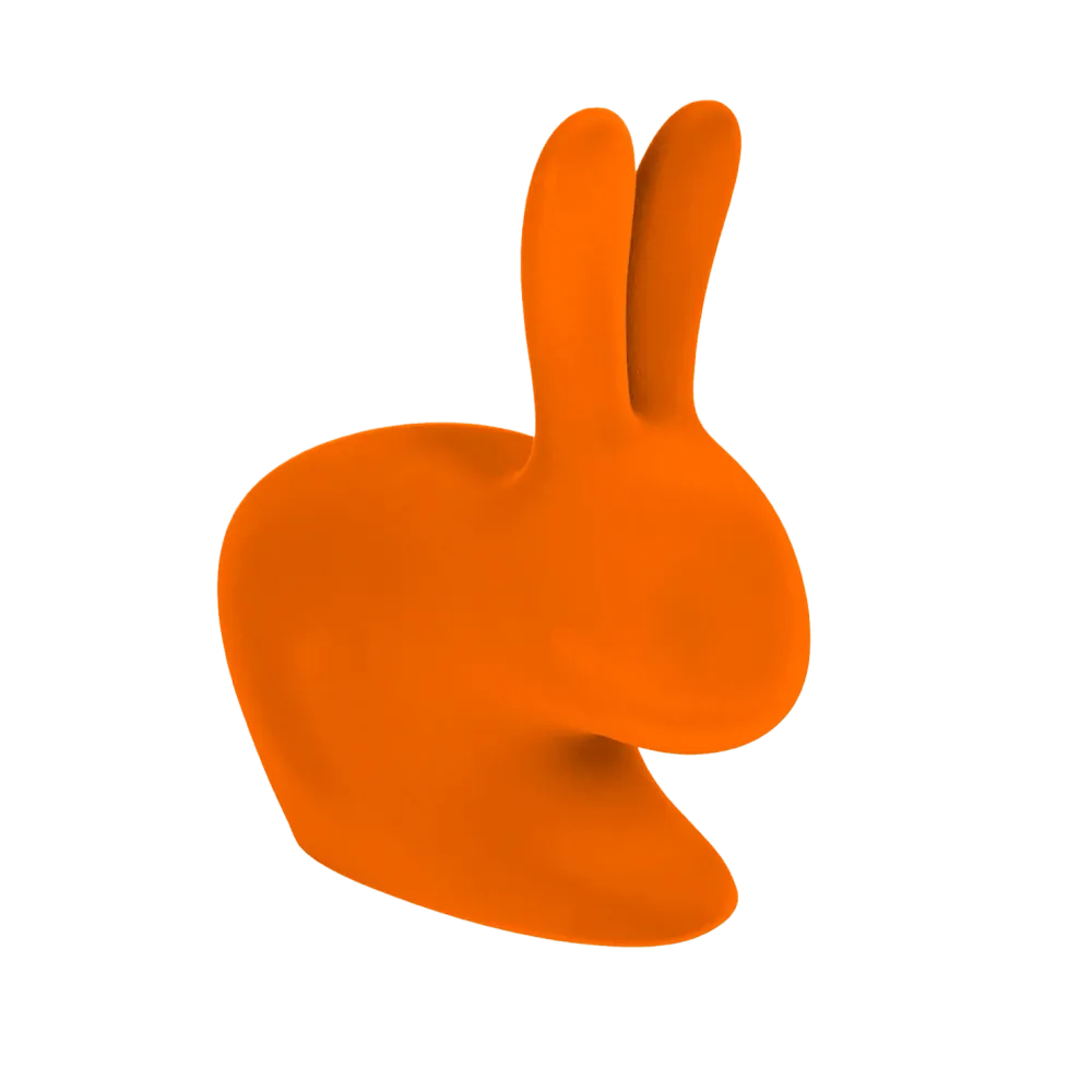 Křeslo BABY RABBIT VELVET oranžové