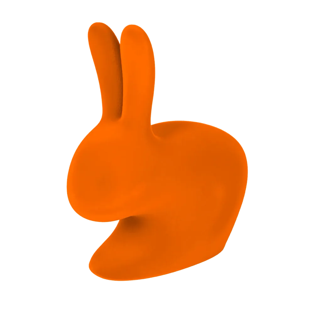 Křeslo BABY RABBIT VELVET oranžové