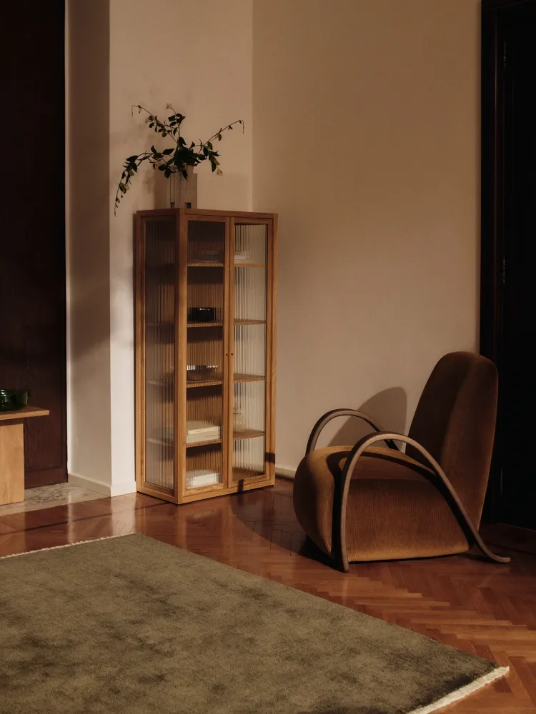 Křeslo BUUR LOUNGE hnědá boucle