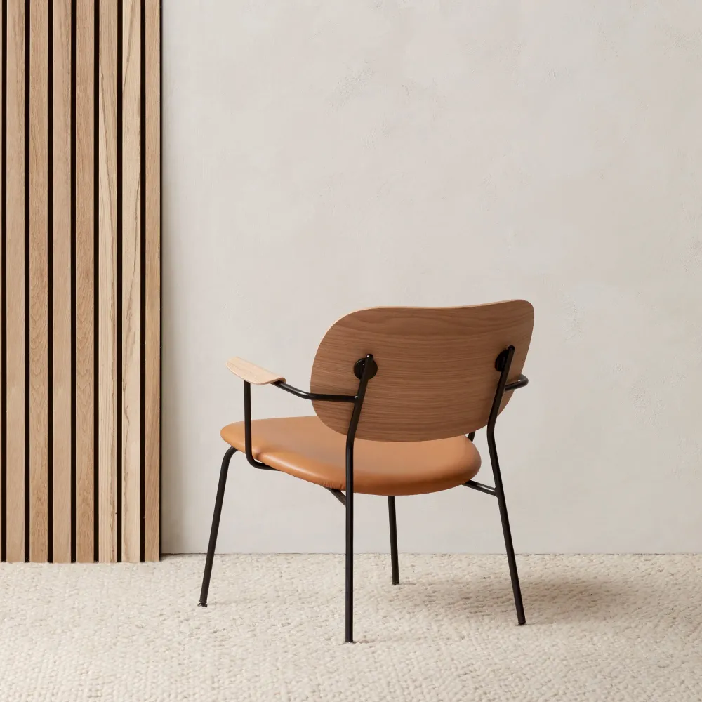 Křeslo Co Lounge, Black / Natural Oak / Dakar 250