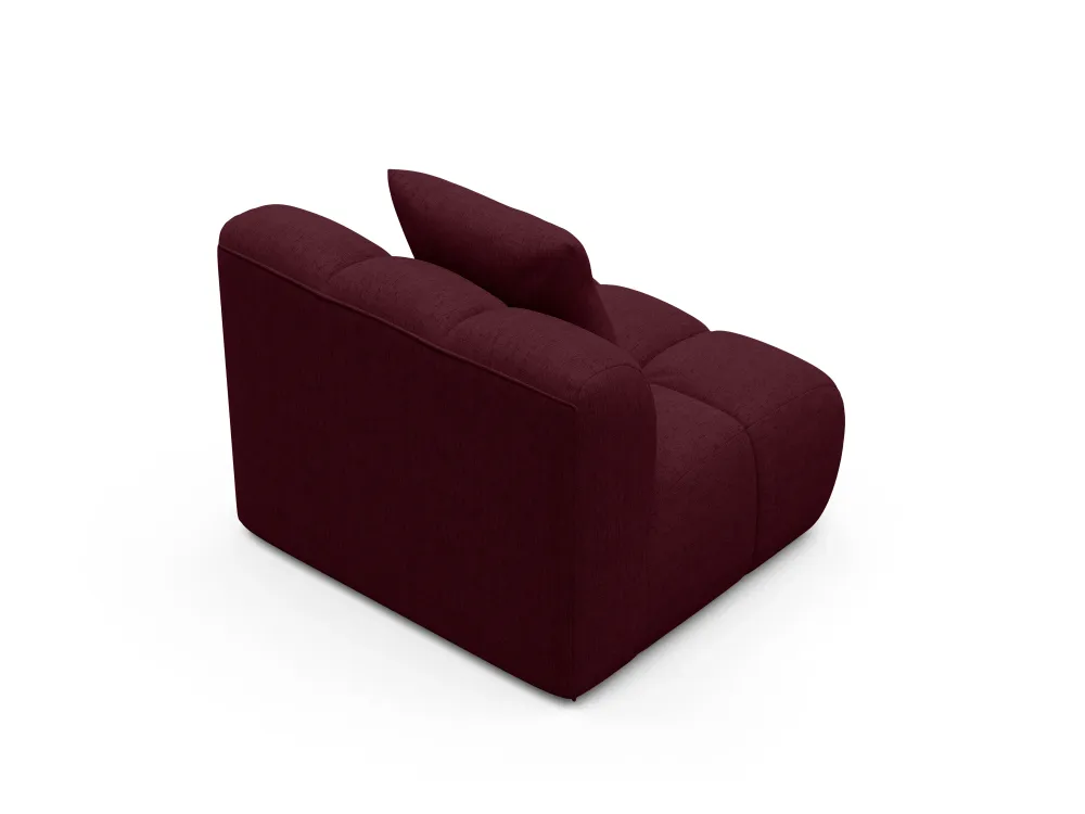 Křeslo / modul ASTRO burgundský šenil