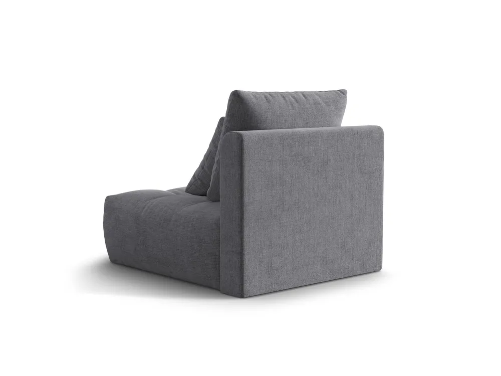 Křeslo / modul BLOOM šedý šenil