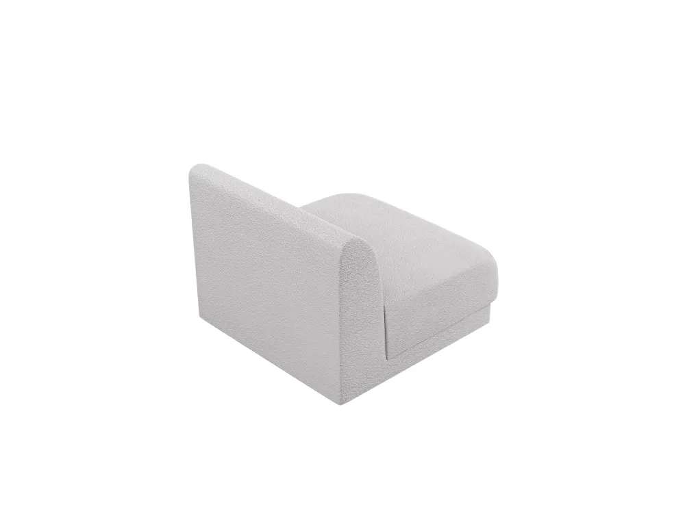 Křeslo / modul MILEY světle šedá boucle