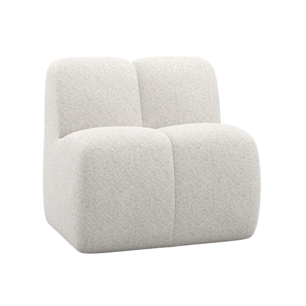 Křeslo / modul MOJO BENCH ecru baranek