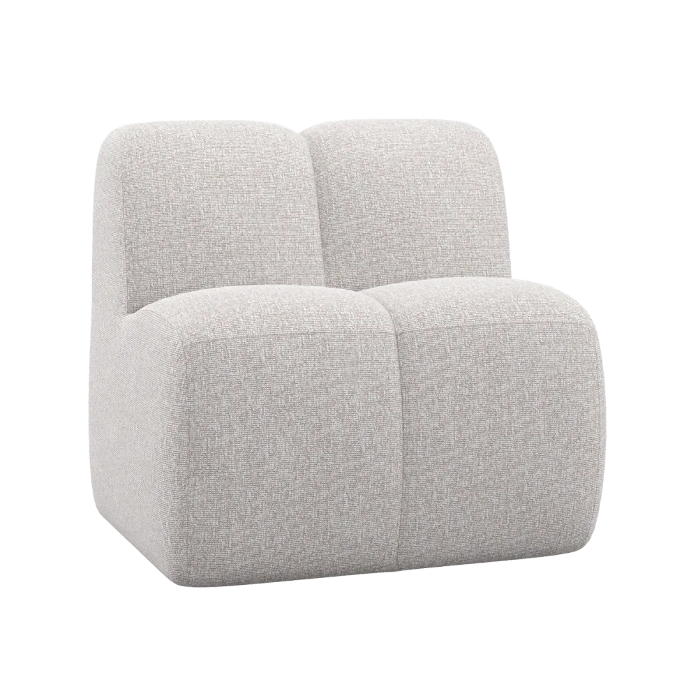 Křeslo / modul MOJO BENCH ecru melange boucle