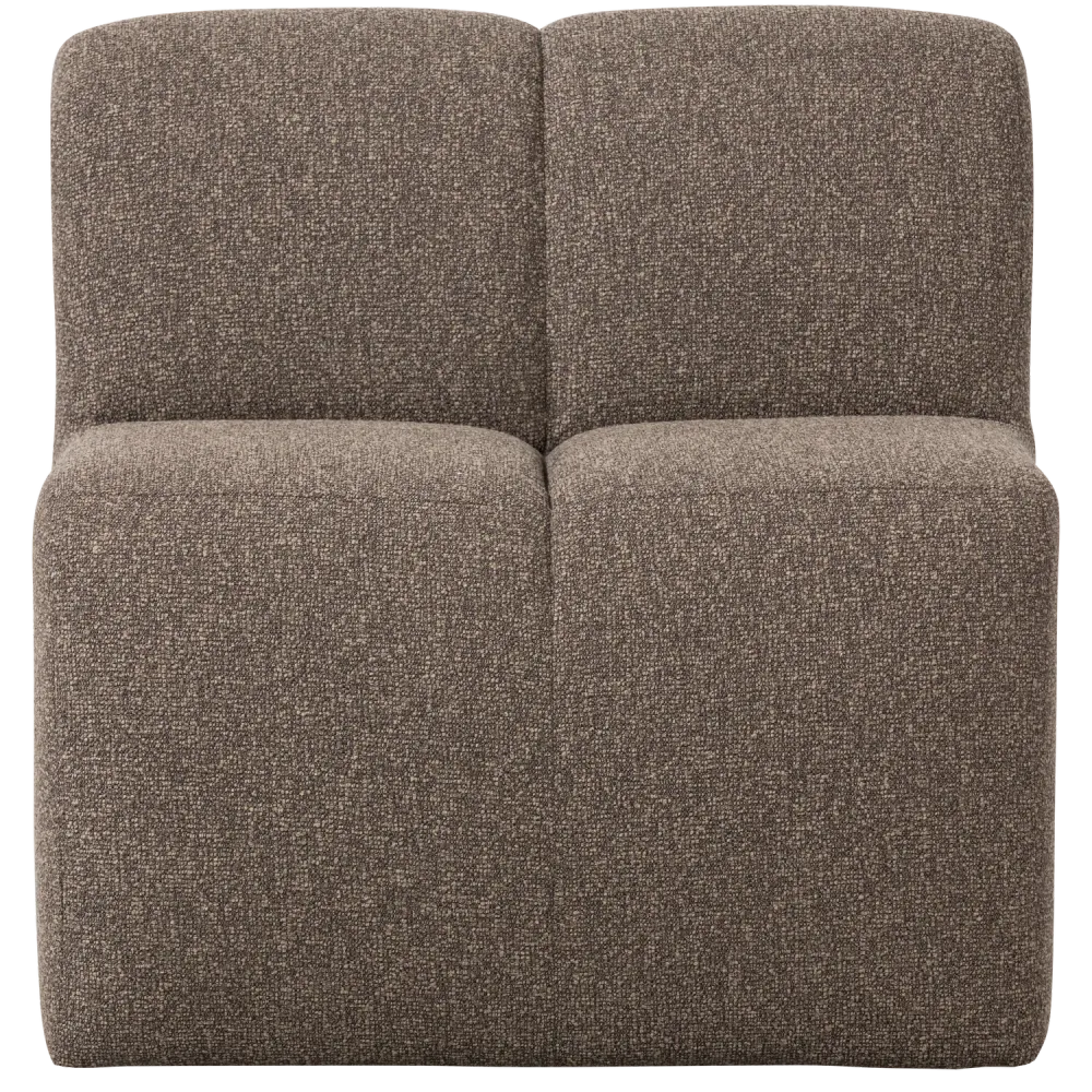Křeslo / modul MOJO BENCH hnědý melír boucle