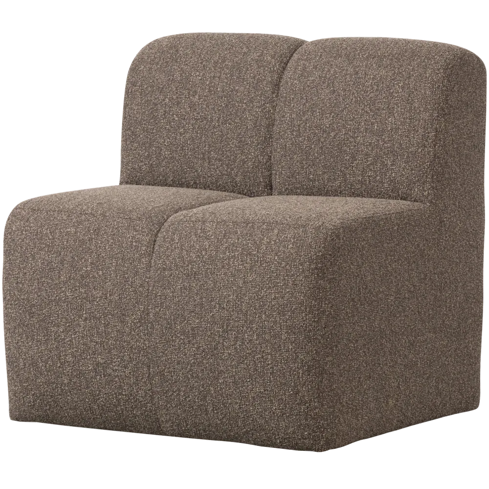 Křeslo / modul MOJO BENCH hnědý melír boucle