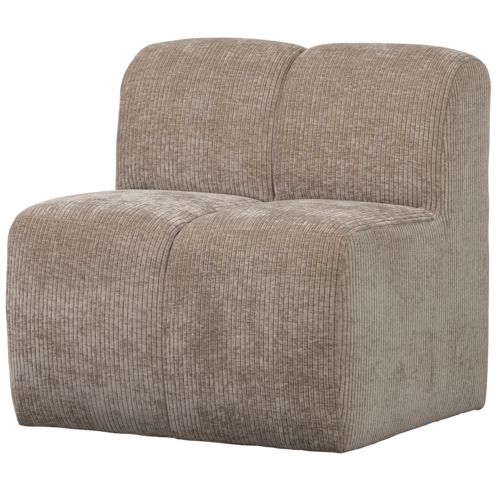 Křeslo / modul MOJO BENCH pískový kordurovým materiálem