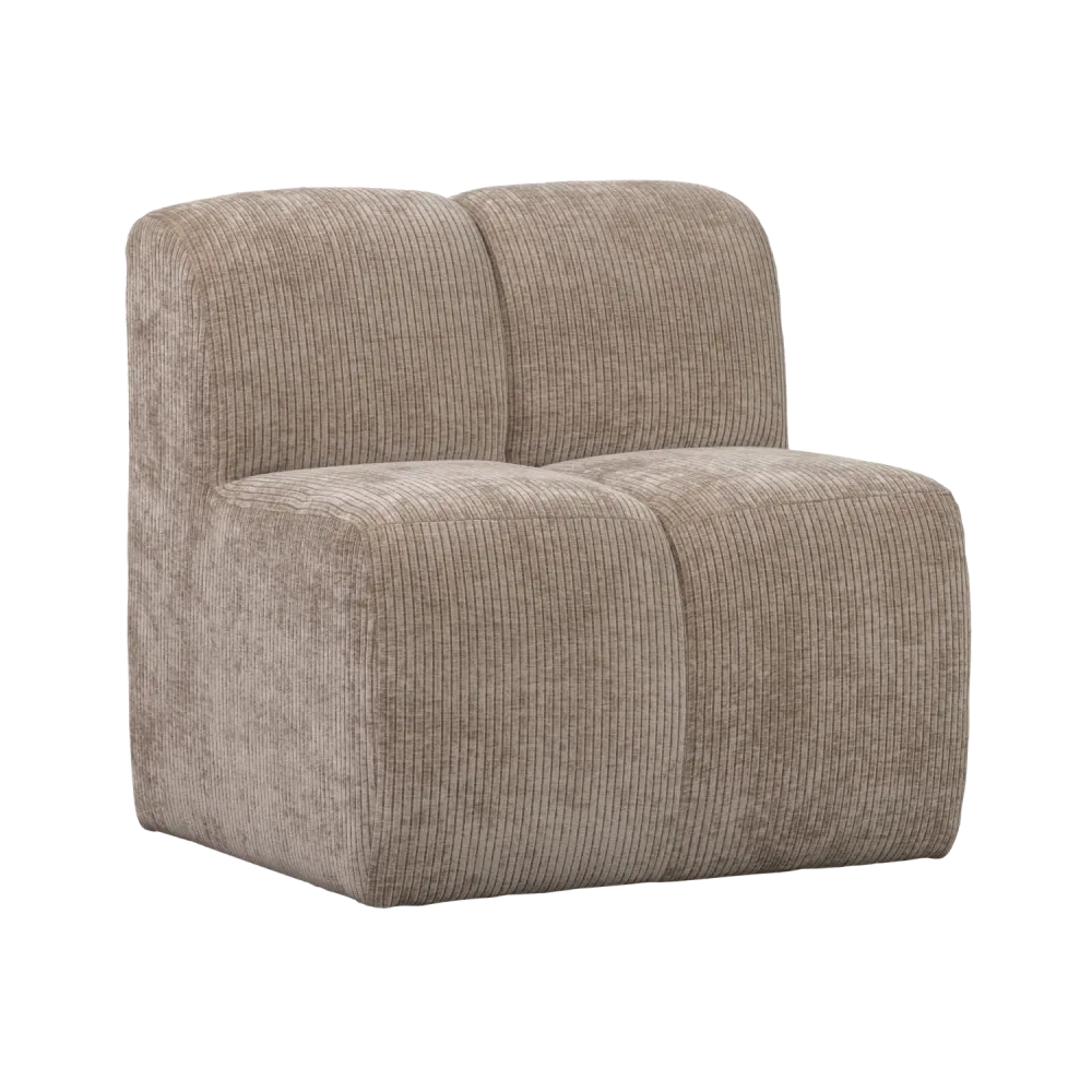 Křeslo / modul MOJO BENCH pískový kordurovým materiálem