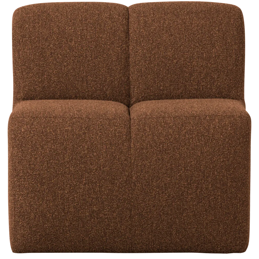Křeslo / modul MOJO BENCH rezavě hnědý melange boucle