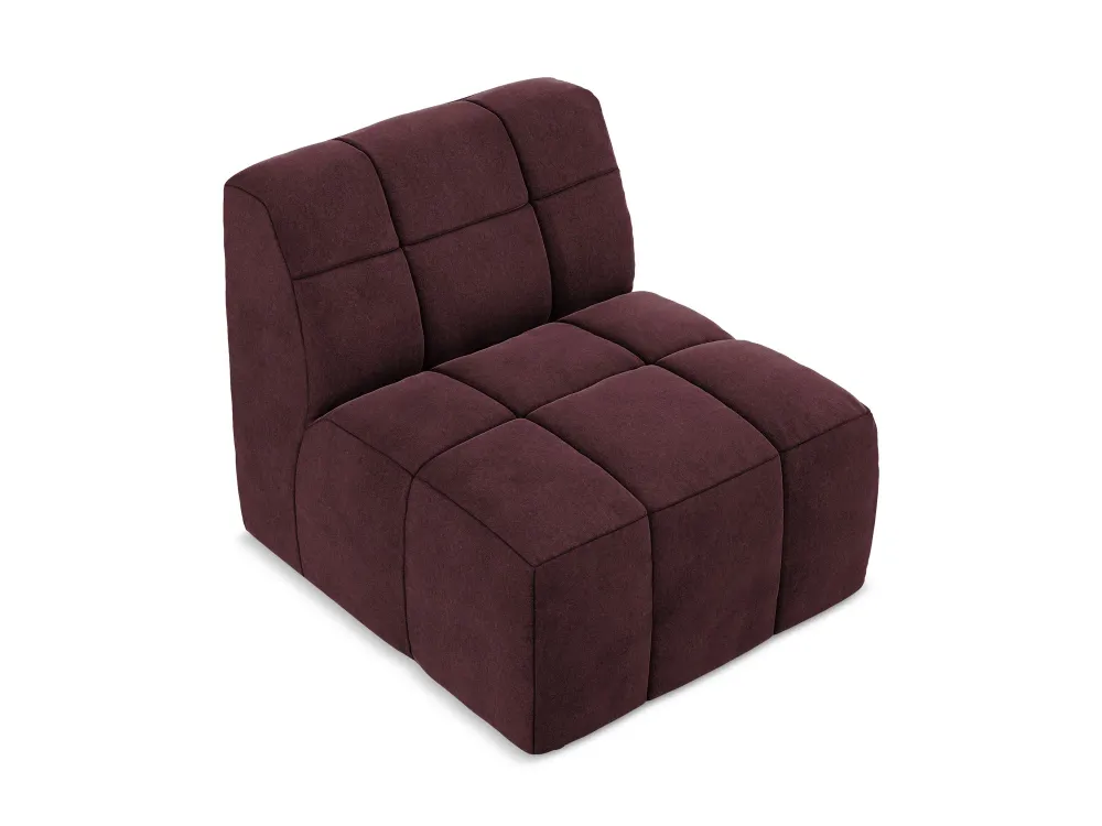 Křeslo / modul sametový ALOHA burgundský