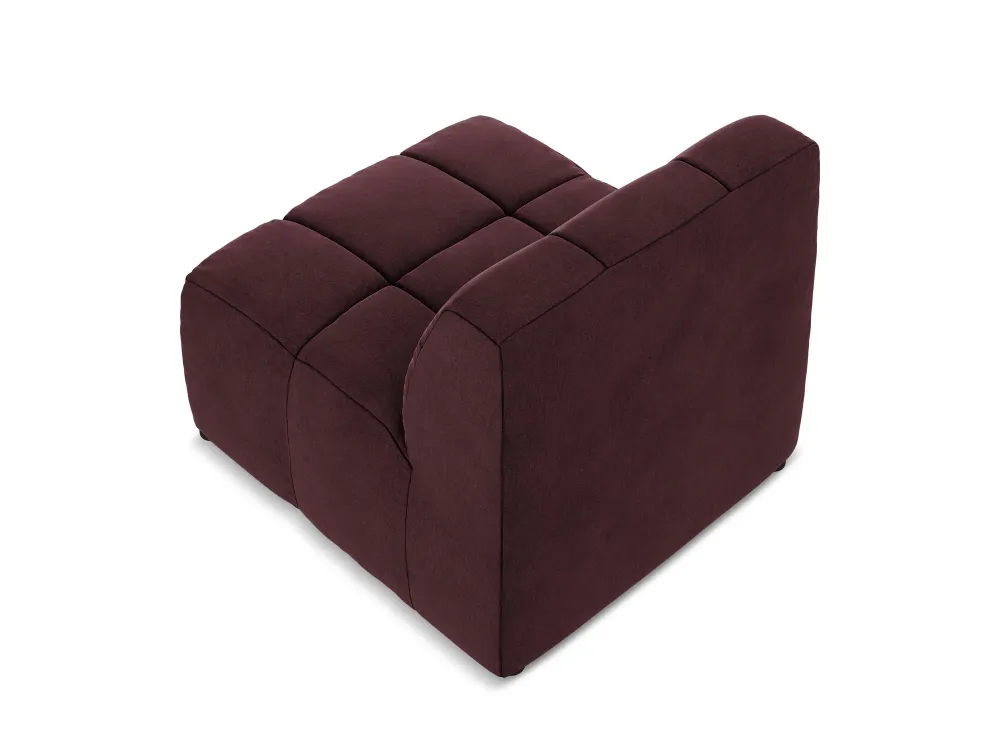Křeslo / modul sametový ALOHA burgundský