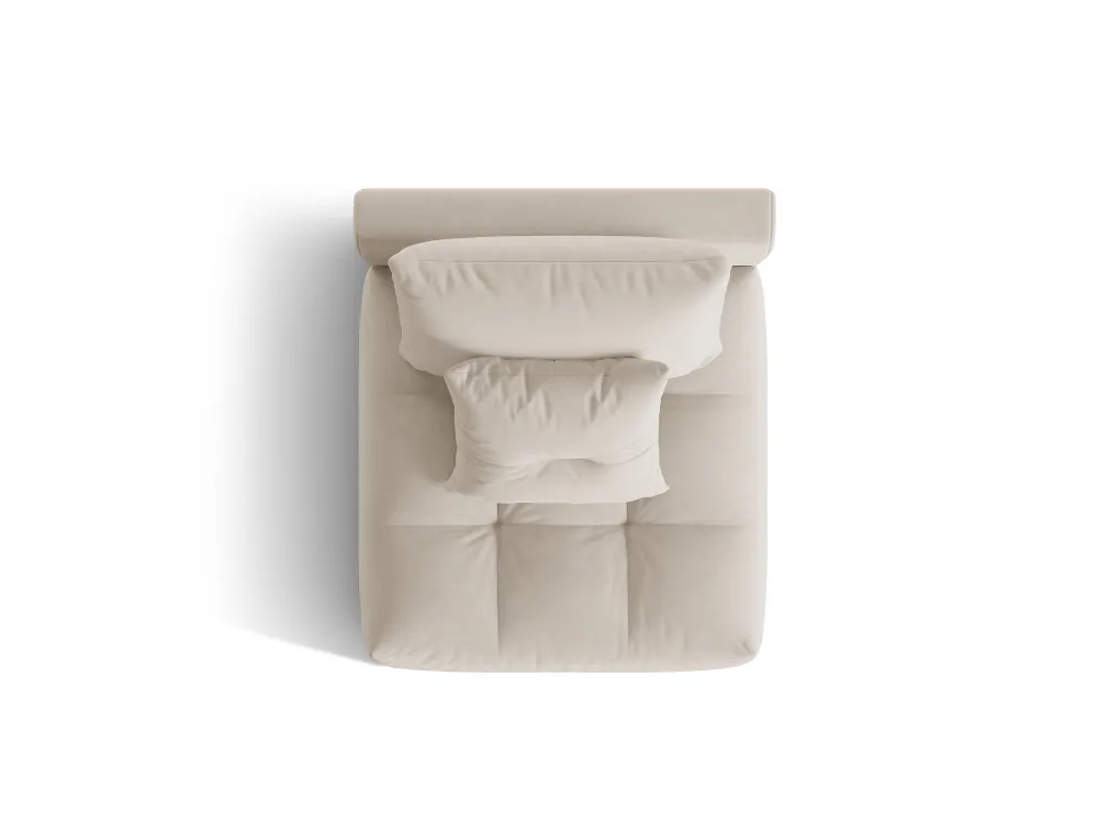 Křeslo / modul sametový BLOOM ecru