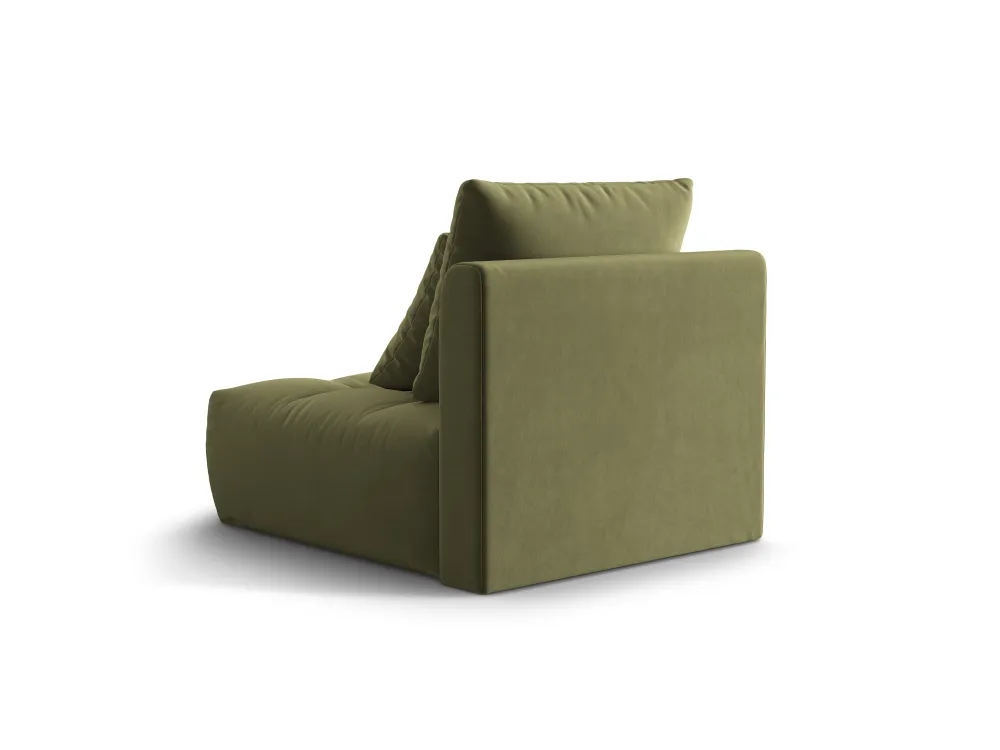 Křeslo / modul sametový BLOOM zelený