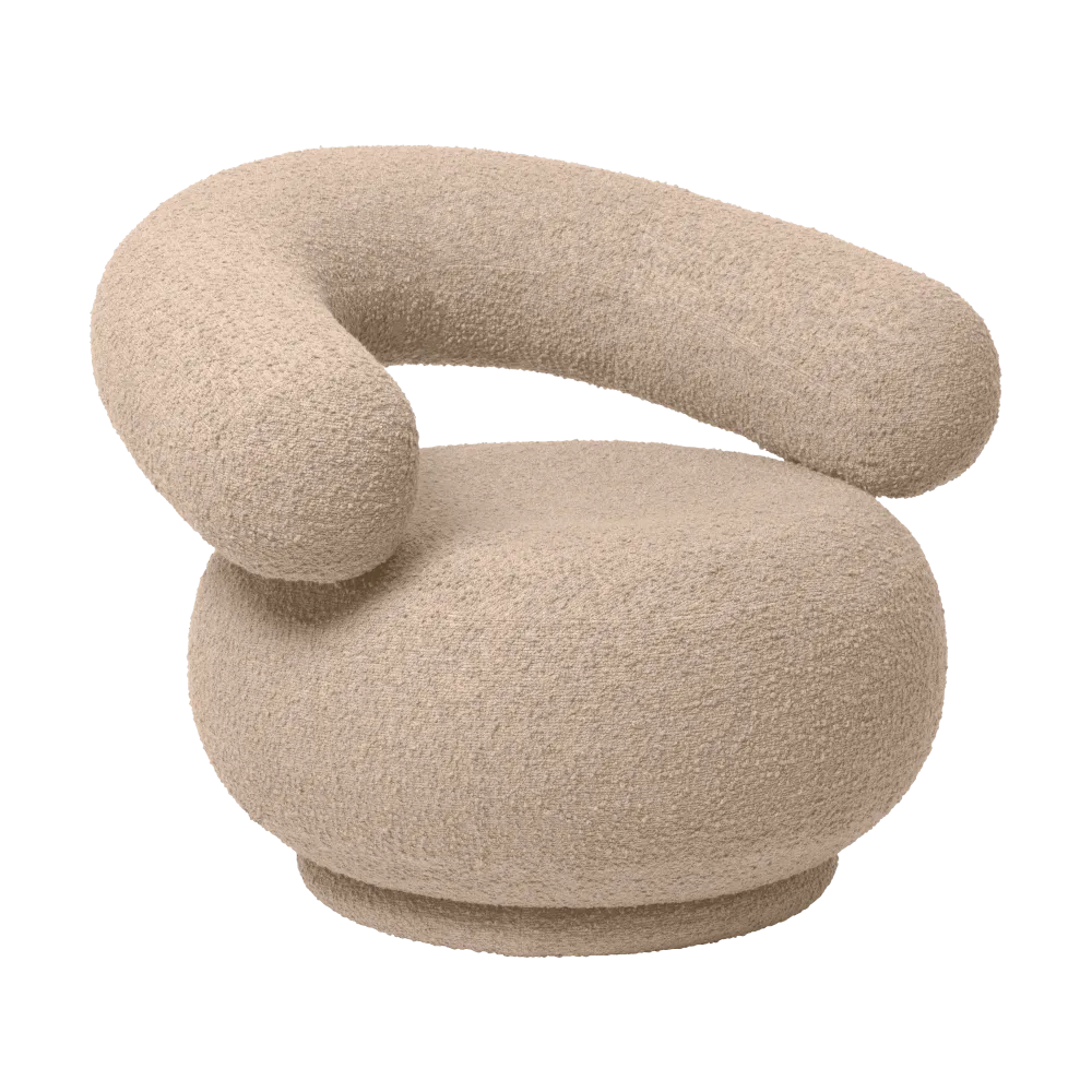 Křeslo ORBO béžový boucle