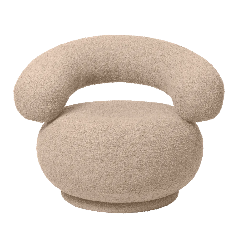 Křeslo ORBO béžový boucle