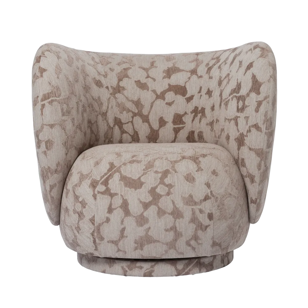 Křeslo otočné RICO LOUNGE Cilla taupe
