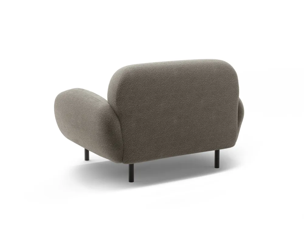 Křeslo POPPY šedé boucle