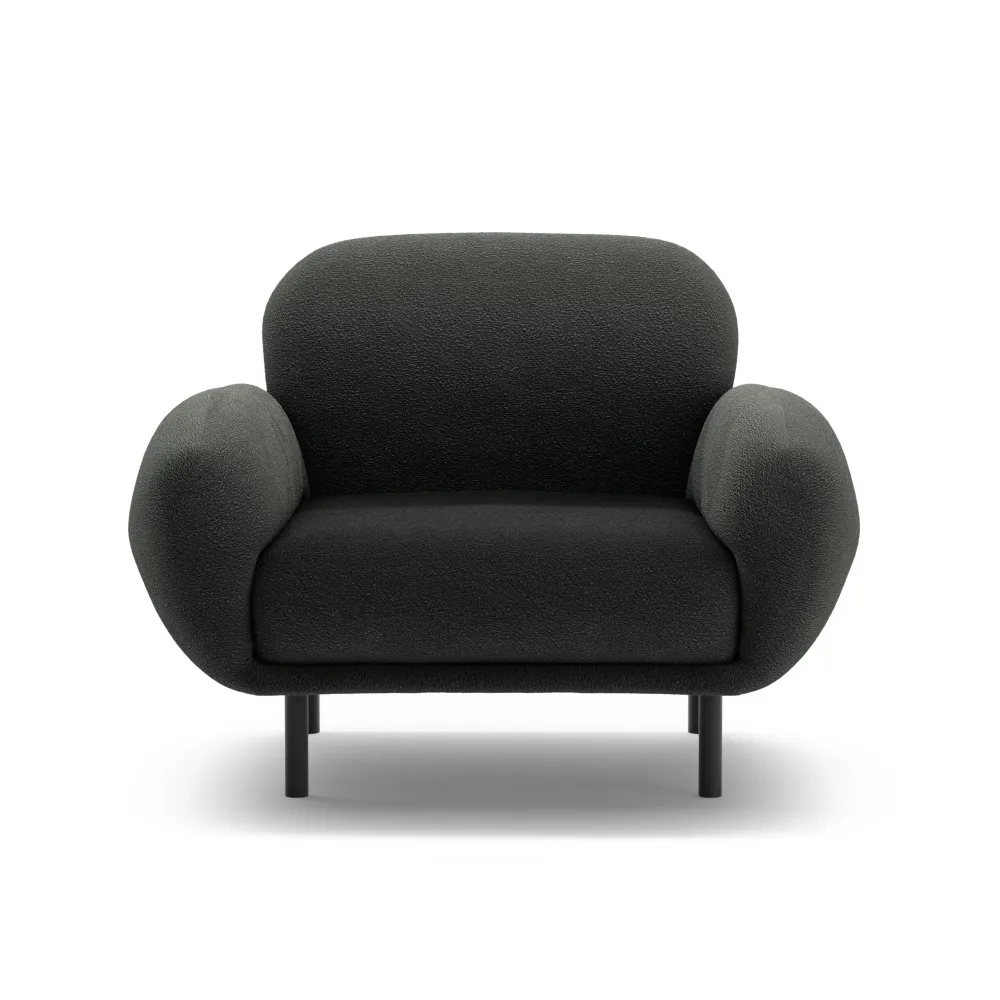 Křeslo POPPY černý boucle