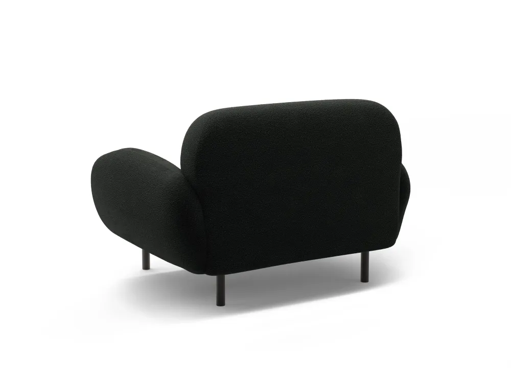 Křeslo POPPY černý boucle