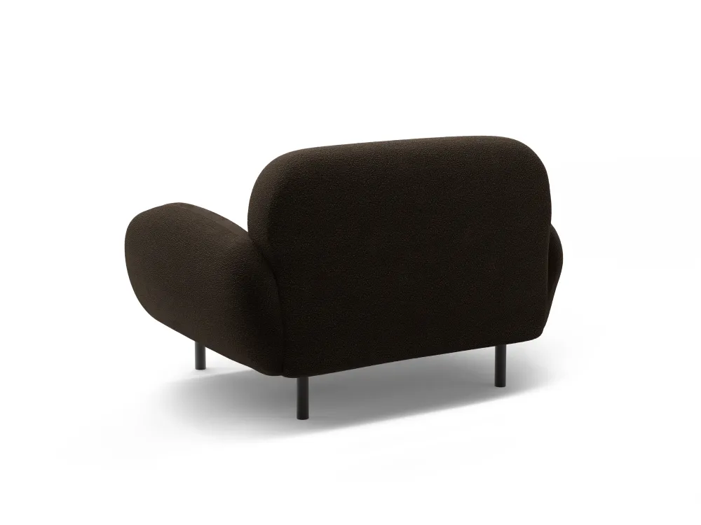 Křeslo POPPY hnědý boucle