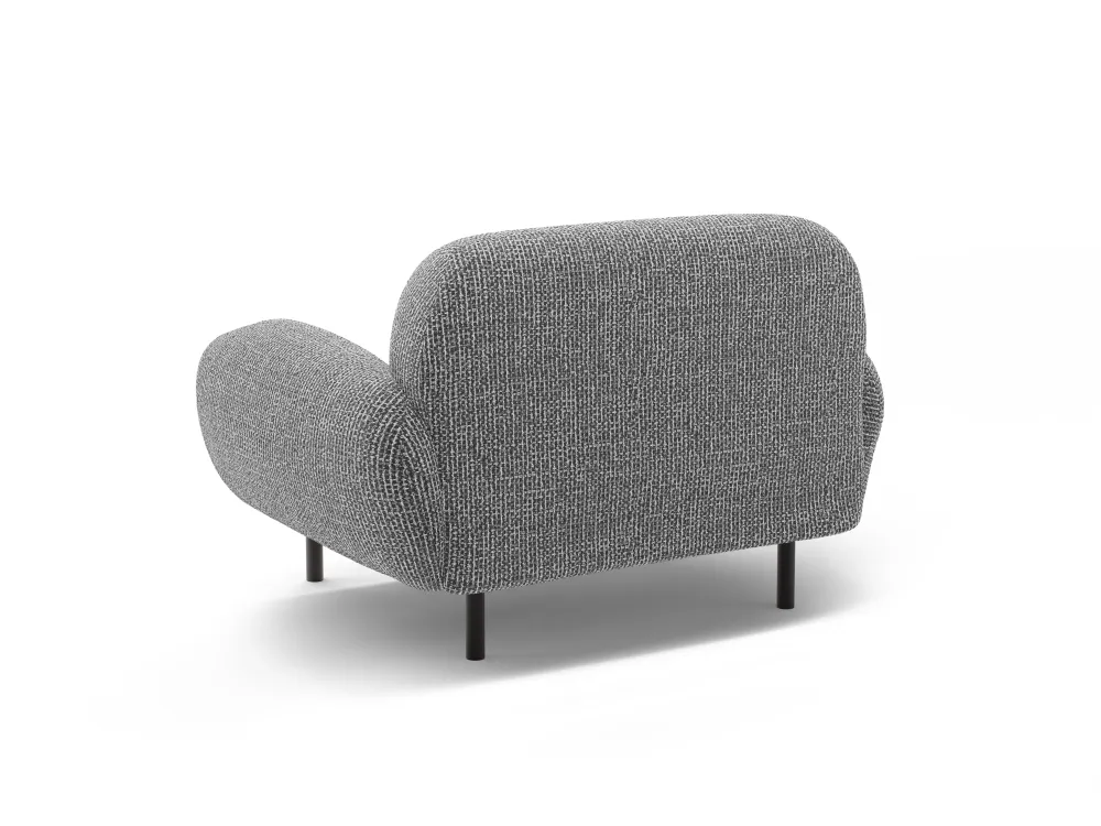 Křeslo POPPY tmavě šedé szenil