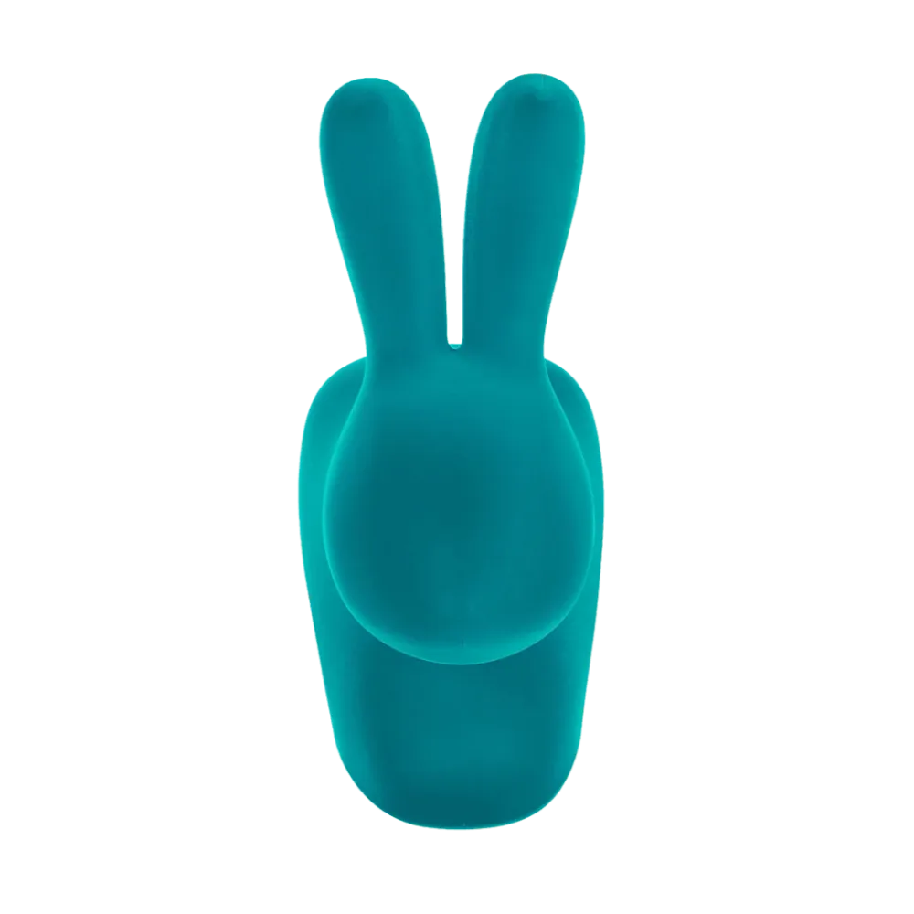 Křeslo RABBIT VELVET tyrkysové