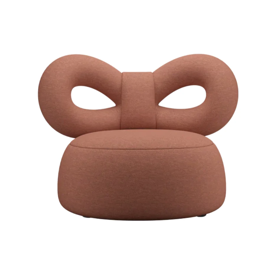 Křeslo RIBBON lososově růžové