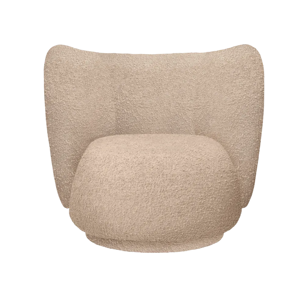 Křeslo RICO LOUNGE béžový boucle