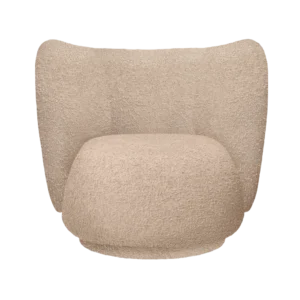 Křeslo RICO LOUNGE béžové boucle
