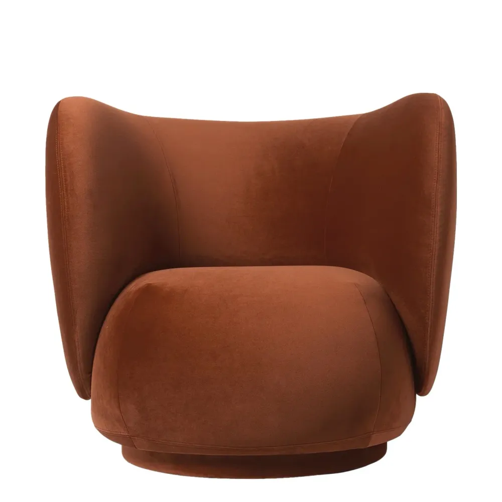 Křeslo Rico, Rich Velvet, Rust