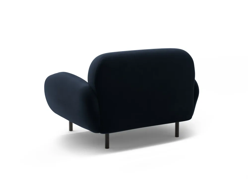 Křeslo sametové POPPY královská modř