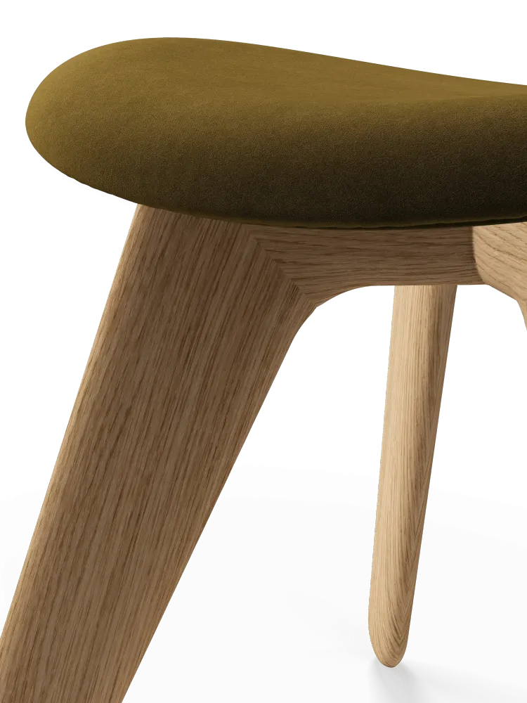 Podnožník SLAB khaki s dubovou základnou