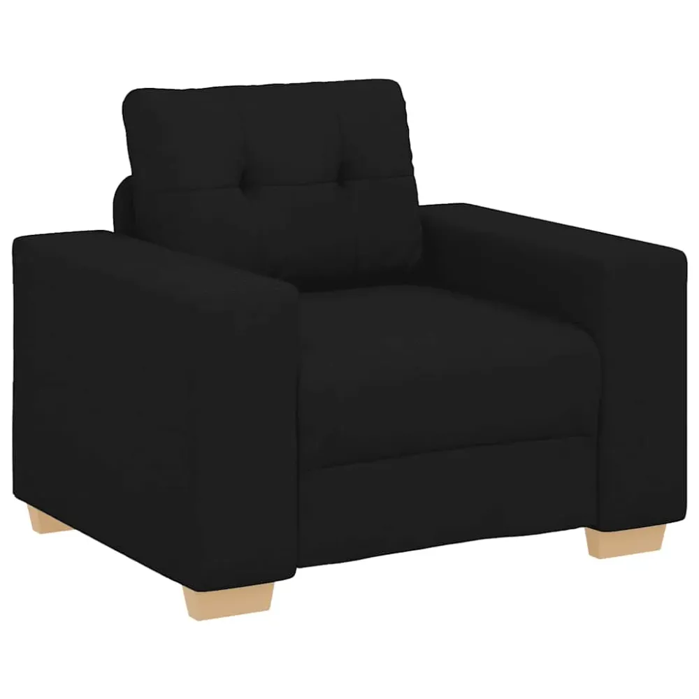 Křeslo černé 59 cm textil