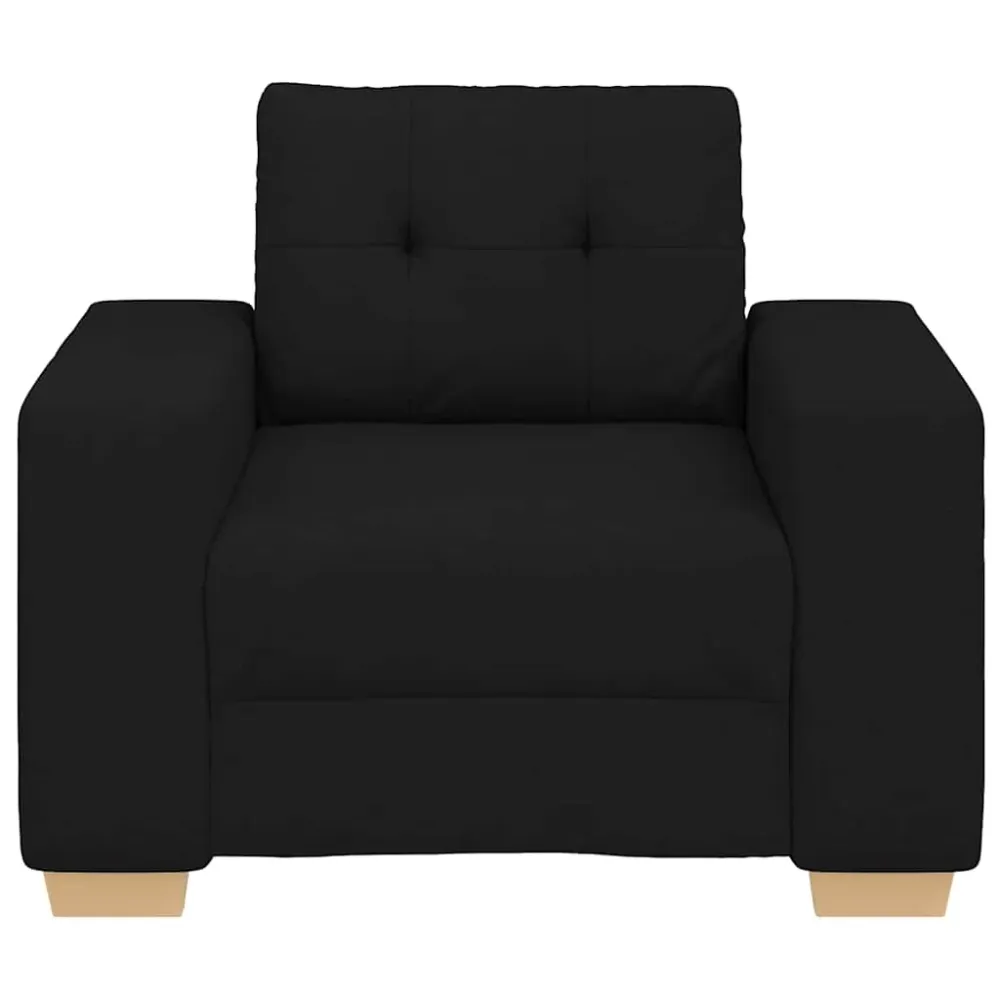 Křeslo černé 59 cm textil