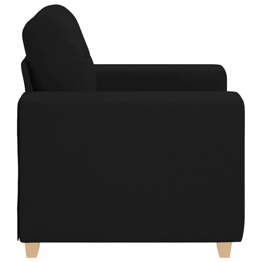 Křeslo černé 59 cm textil