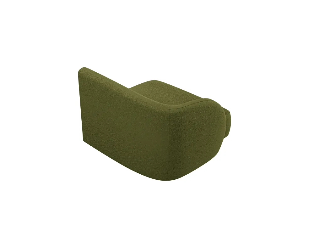 Modulová pohovka MILEY - levý modul zelený boucle