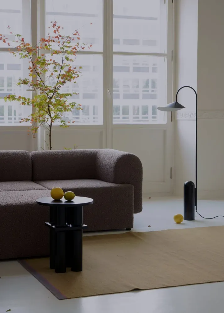Modulová pohovka TORI - střední modul šedý
