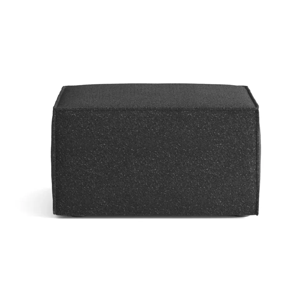Modulární pohovka ANDO - černý boucle puf