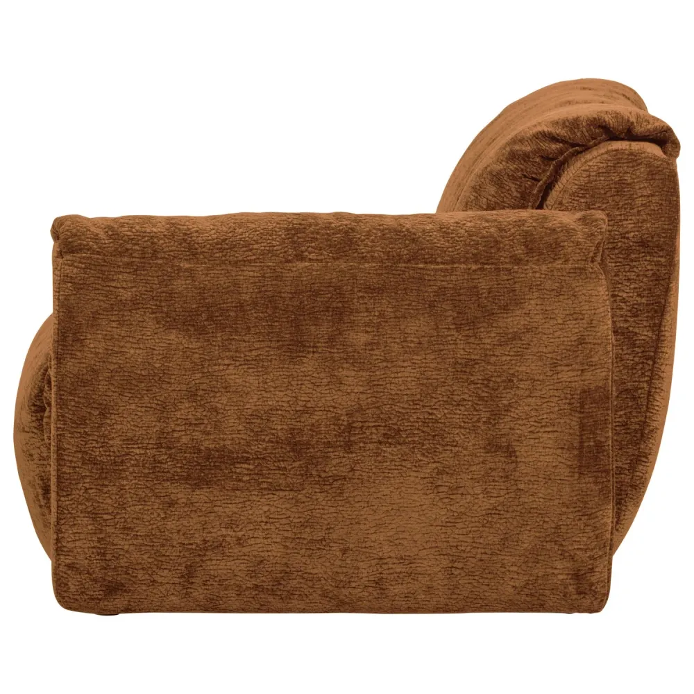 Modulární pohovka BAGGY 3D - pravý hnědý prvek