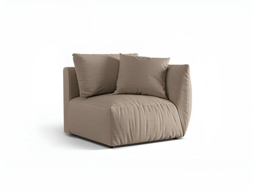 Modulární pohovka CHRIS - pravý prvek pískový šenil