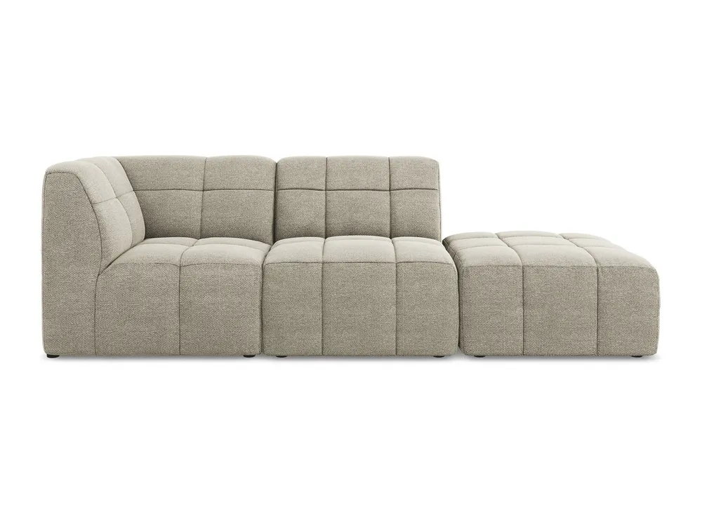 Modulární pohovka levostranná otevřená 3-místná ALOHA taupe boucle