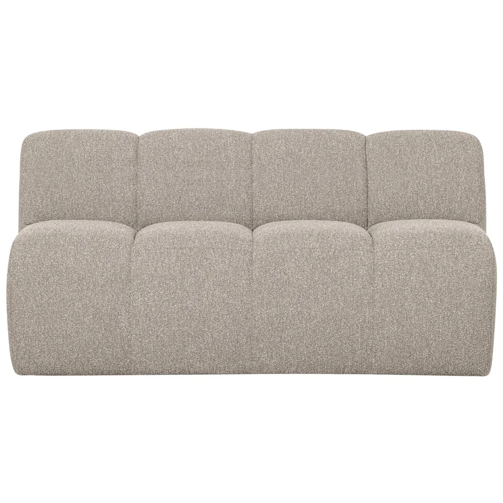 Modulární pohovka MOJO BENCH - 3-místný prvek béžový melange bouclé