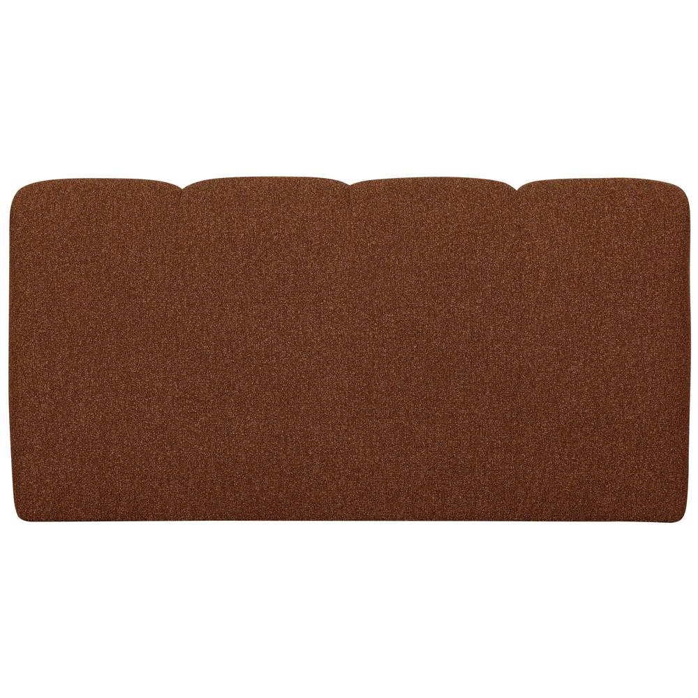 Modulární pohovka MOJO BENCH - prvek pro 3 osoby, rezavě hnědý bouclé
