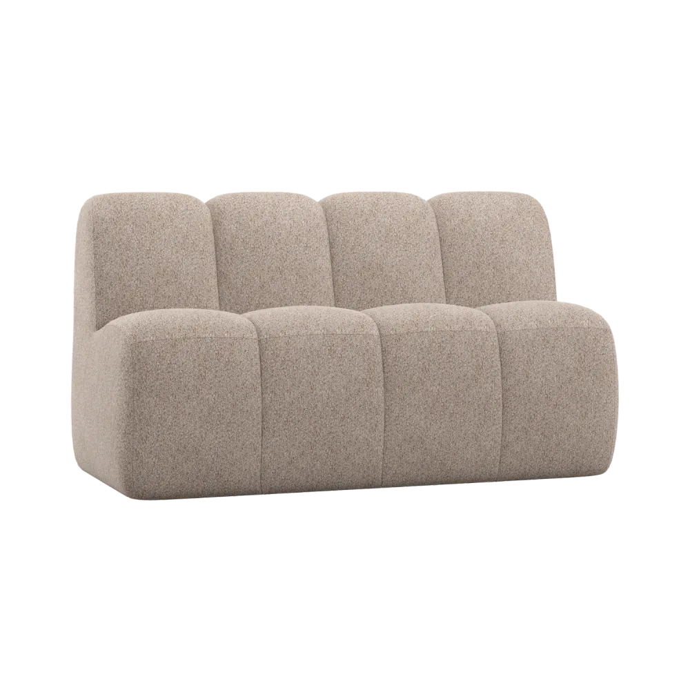 Modulární pohovka MOJO BENCH - prvek pro 3 osoby, pískový beránek