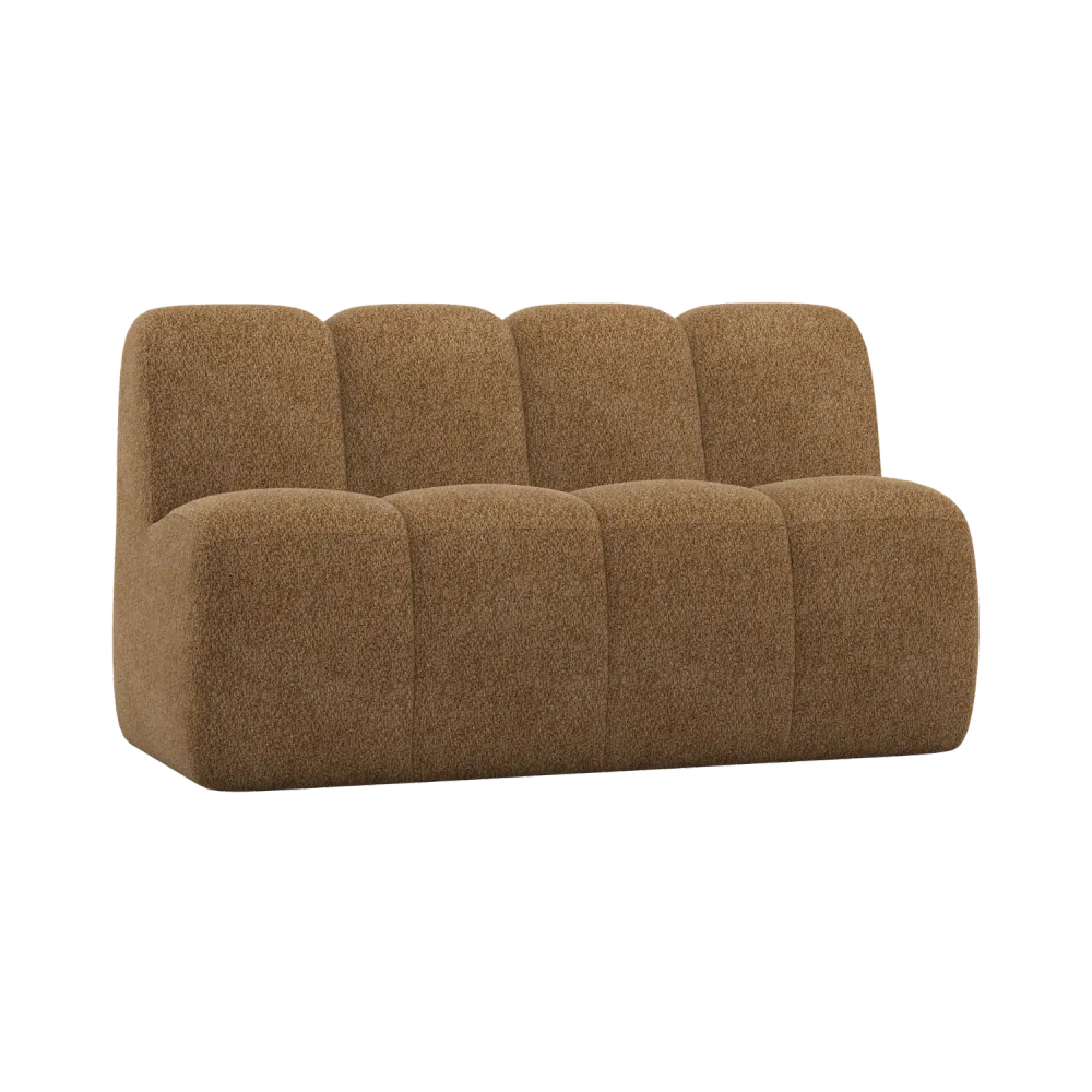 Modulární pohovka MOJO BENCH - prvek pro 3 osoby, medový beránek