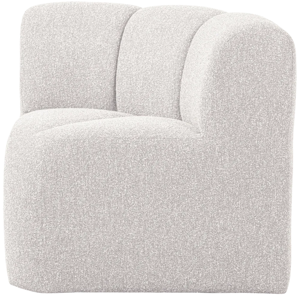 Modulární pohovka MOJO BENCH - rohový prvek ecru melange boucle